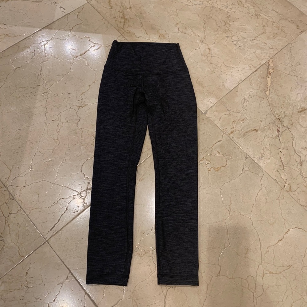 Dark grey lululemon athletica Run Off Route crop